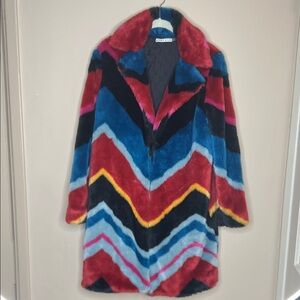 Alice & Olivia Multicolor Teddy Jacket